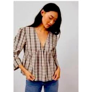 Rails Noella Stockholm Check Blouse - NWOT - Size Large